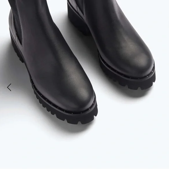 Freda Salvador Brooke Rain Resistant Boot  - Black Calf - Picture 9 of 14